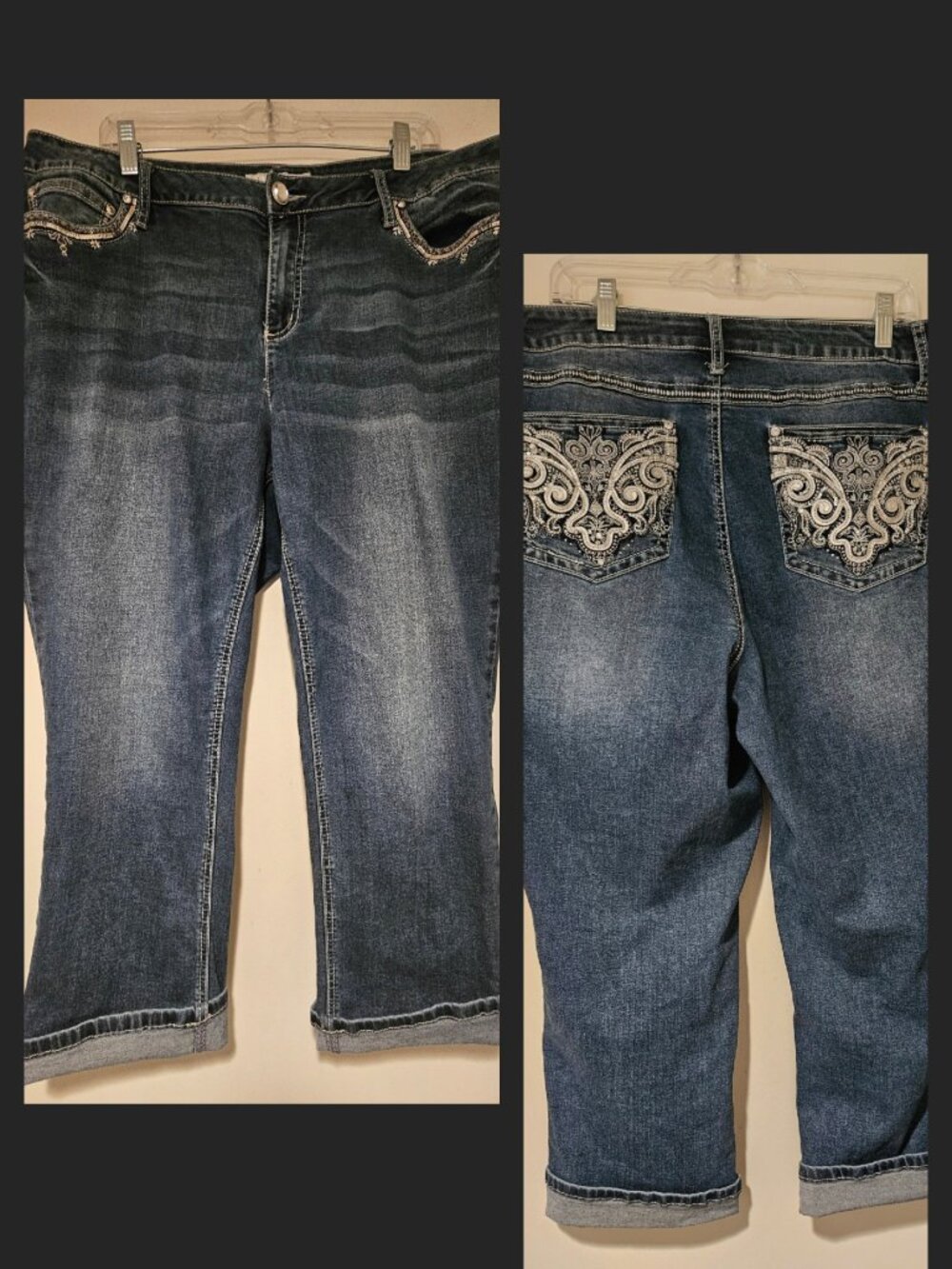 Jean Capri Pants Size 18 W Est. 1946 Denim